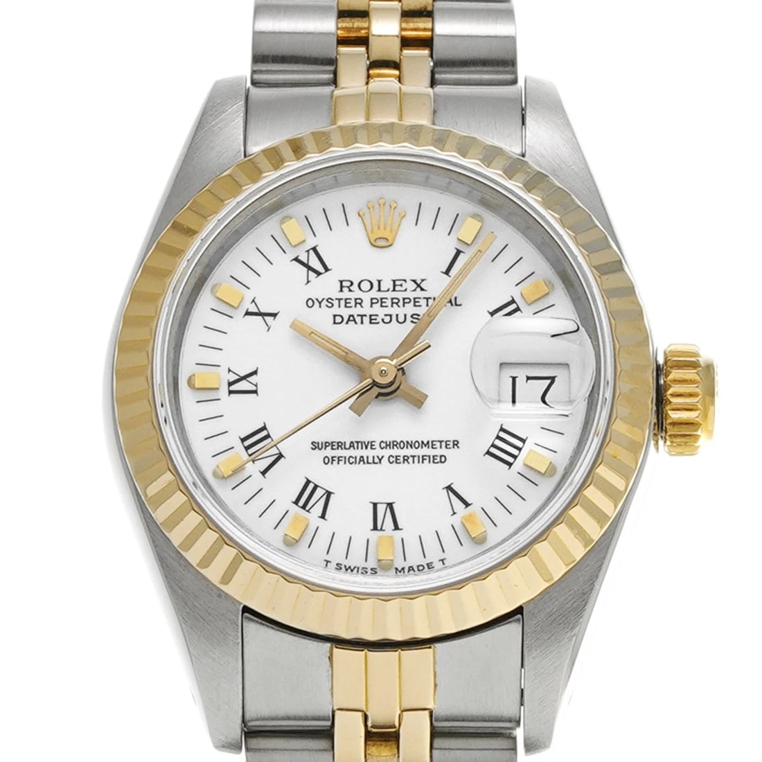 ROLEX DATEJUST WHITE DIAMOND WATCH - 4