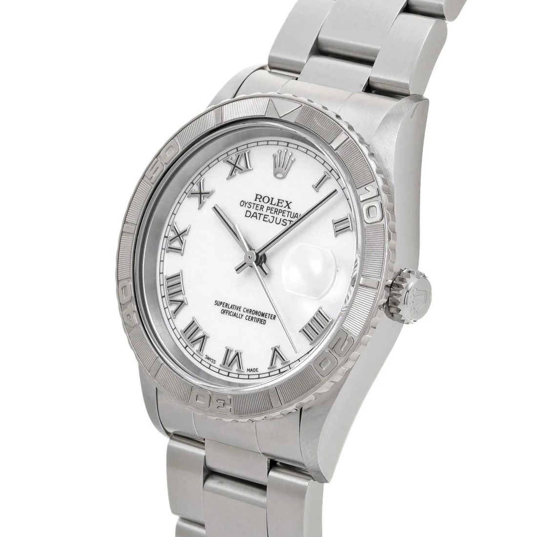 ROLEX DATEJUST WHITE WATCH - 2
