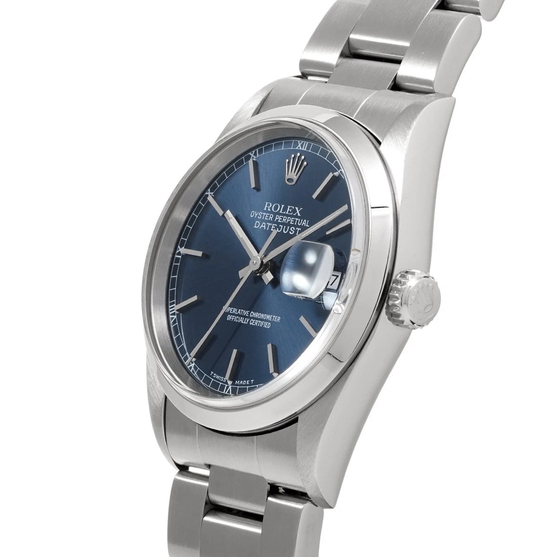 ROLEX DATEJUST BLUE WATCH - 2