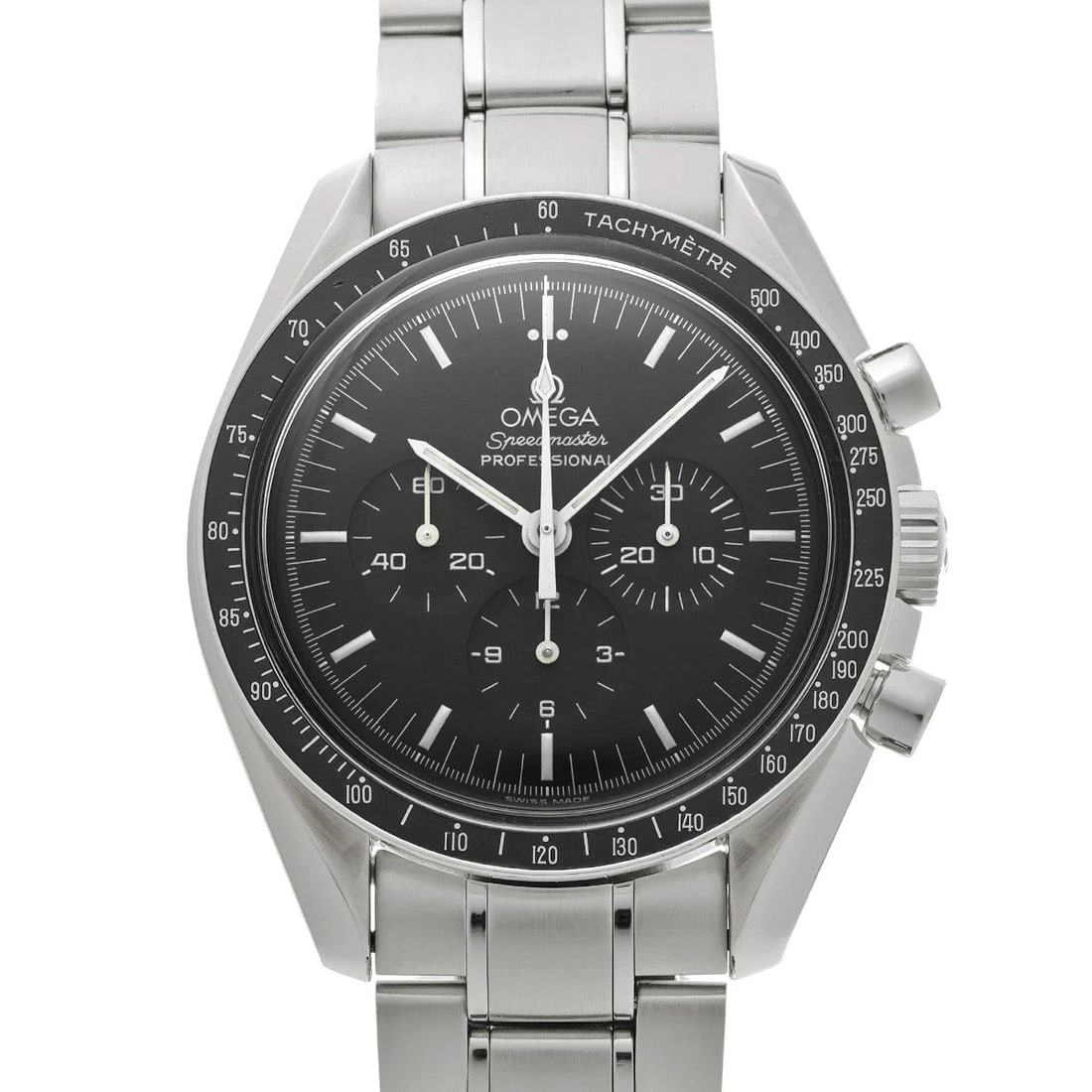 OMEGA SPEEDMASTER BLACK: OMEGA Speedmaster black Brand: OMEGA Type: Wristwatch Material: Band Material Stainless steel, Case Material Stainless steel Color: Dial Color black Size: ??Case? H/about 42mm W/about 42mm