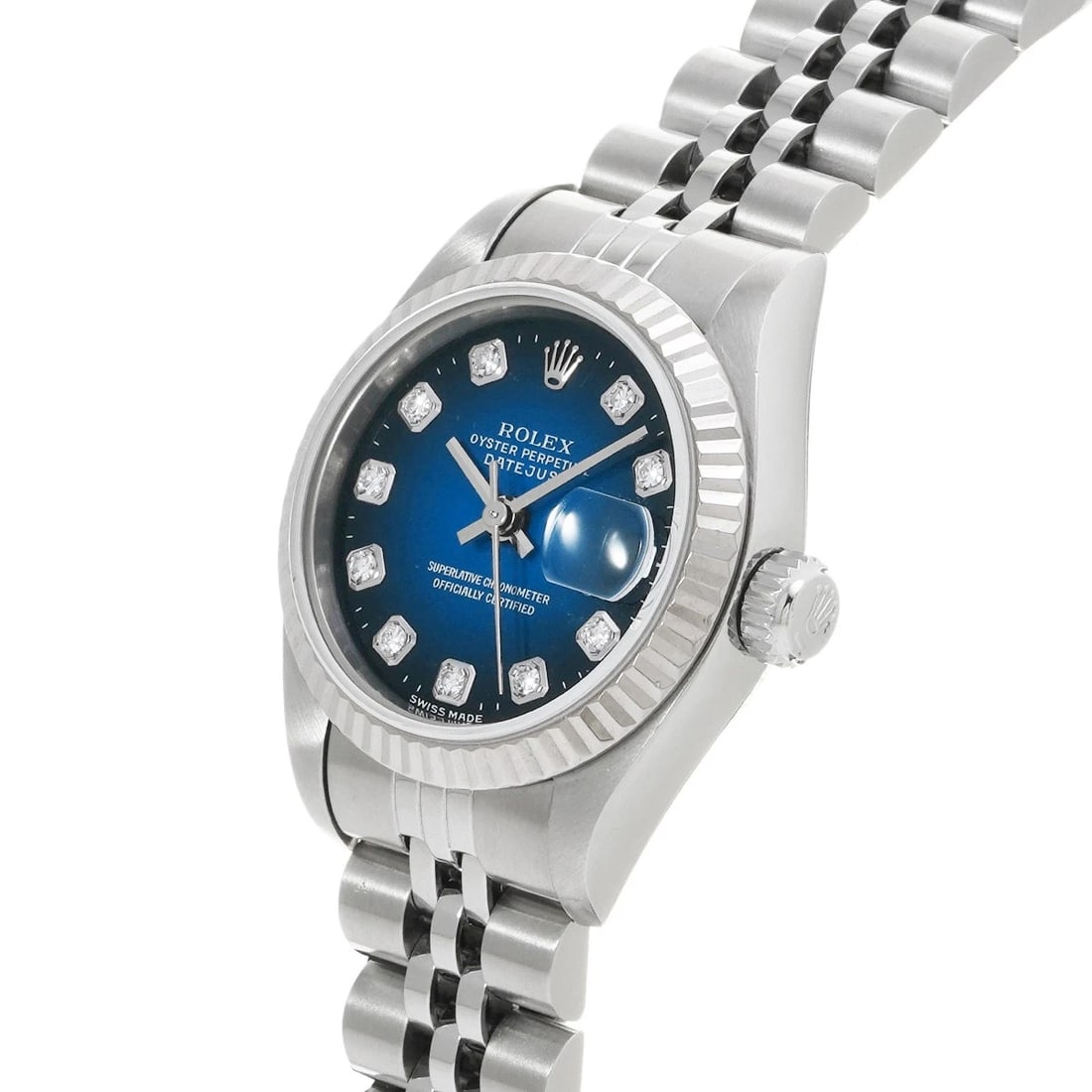 ROLEX DATEJUST BLUE GRADIENT DIAMOND WATCH - 2