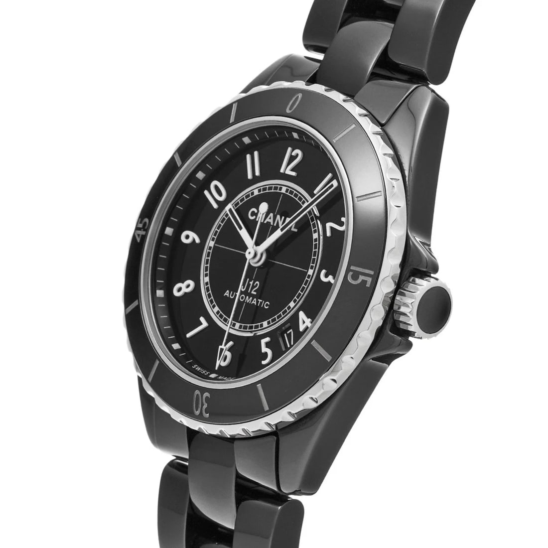 CHANEL J12 CALIBER BLACK LACQUER WATCH - 2