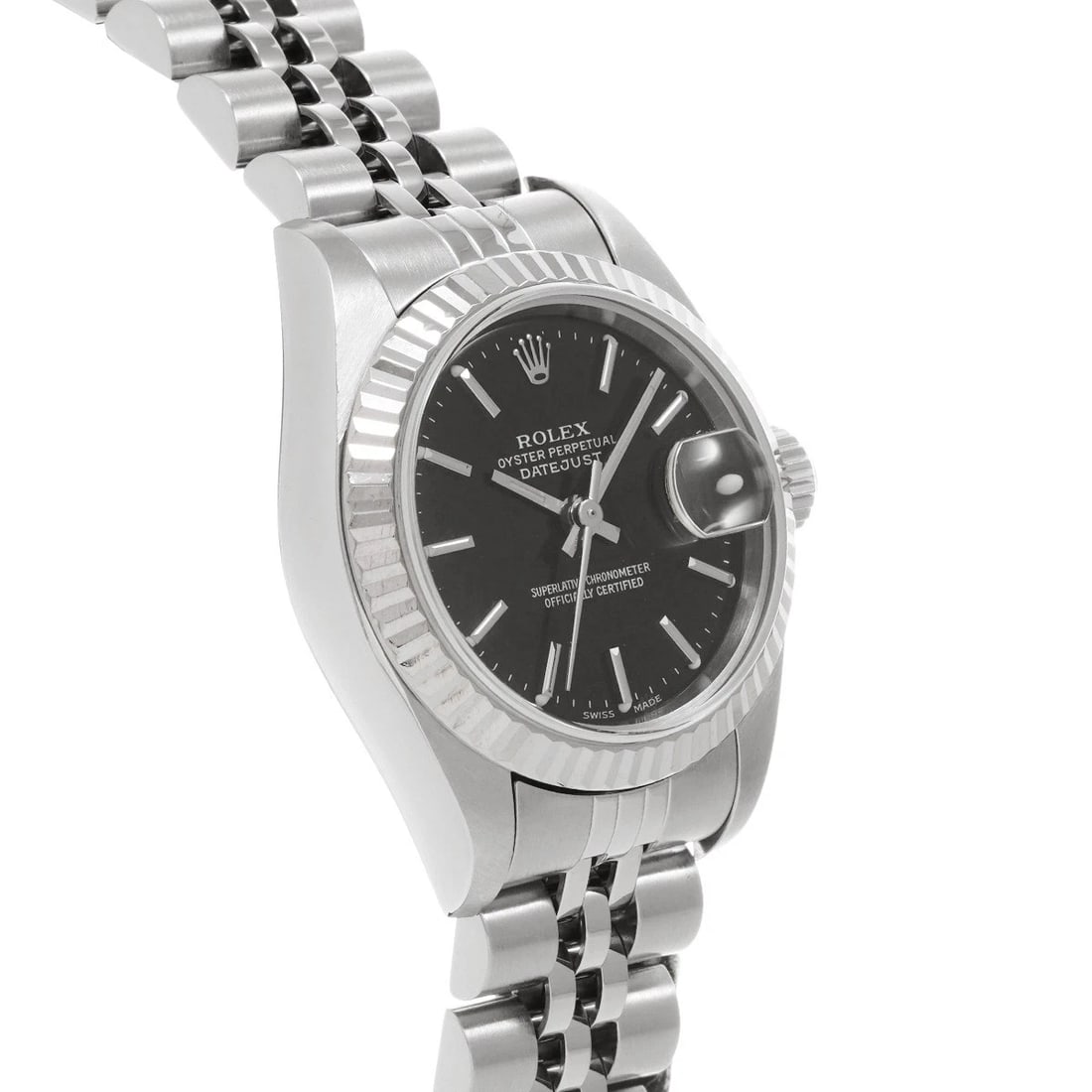 ROLEX DATEJUST BLACK WATCH - 3