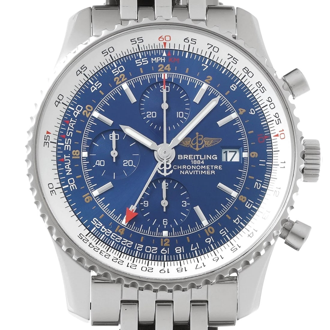 BREITLING NAVITIMER BLUE WATCH - 4