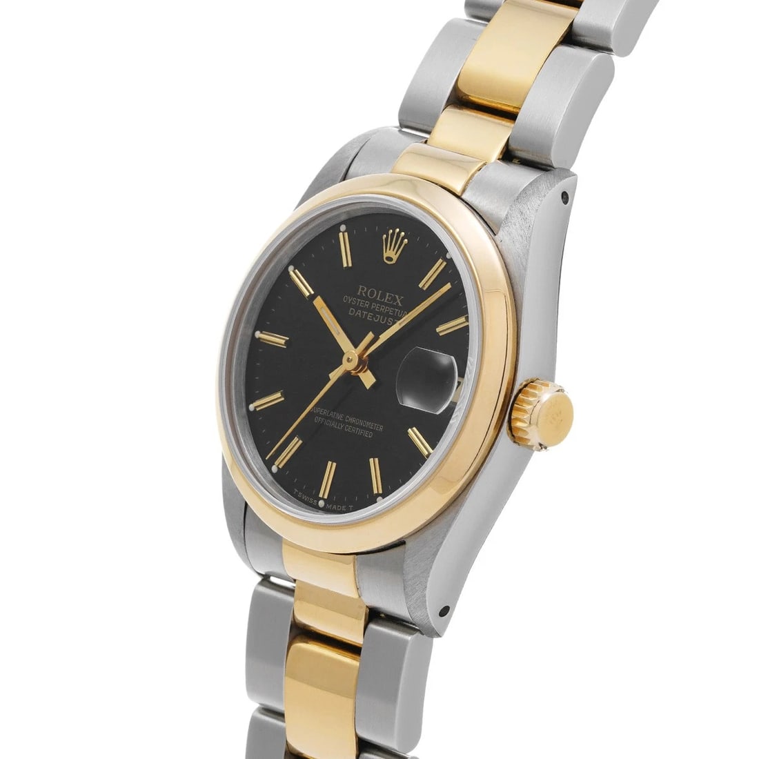 ROLEX DATEJUST BLACK WATCH - 2