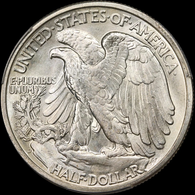 1939-D WALKING LIBERTY HALF - 2