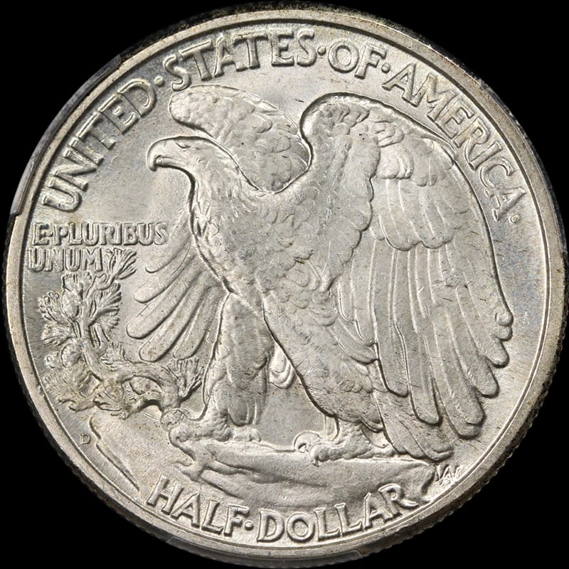1947-D WALKING LIBERTY HALF - 2