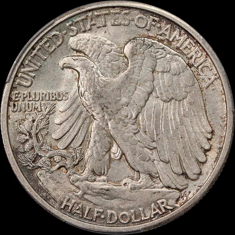 1929-D WALKING LIBERTY HALF - 2