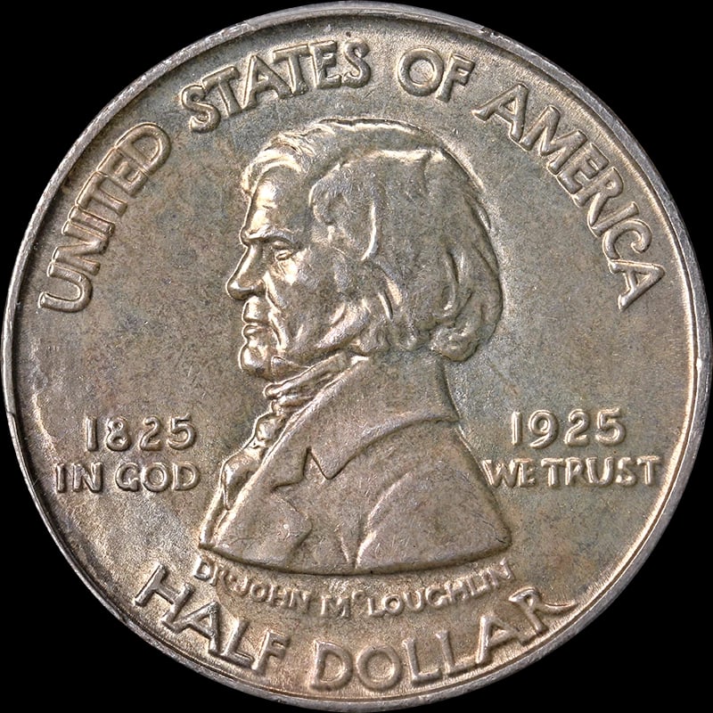 1925 VANCOUVER COMMEM HALF DOLLAR: 1925 Vancouver Commem Half Dollar Year: 1925 Fineness: None Composition: Silver Denomination: Half Dollar Country of Origin: United States Accessories: None Accessories Notice: When