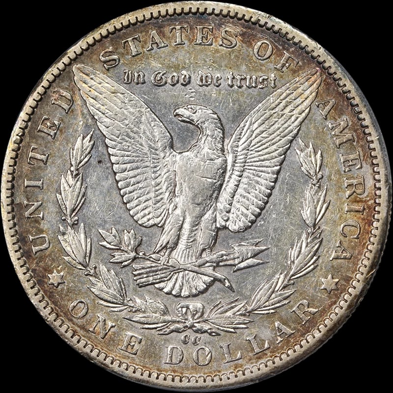 1893-CC MORGAN SILVER DOLLAR - 2