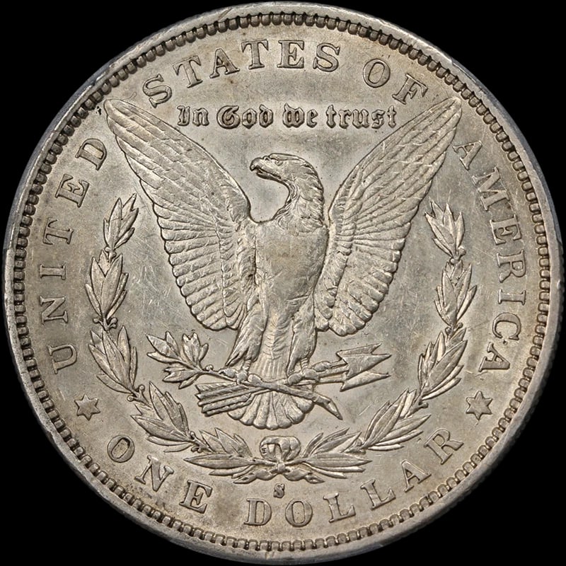 1893-S MORGAN SILVER DOLLAR - 2