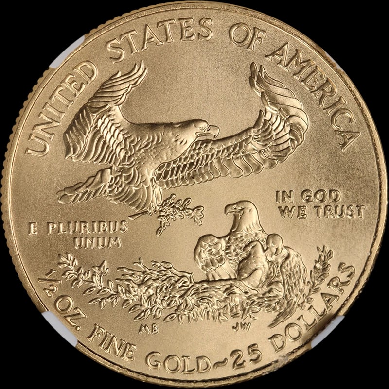 2014 GOLD AMERICAN EAGLE $25 - 2