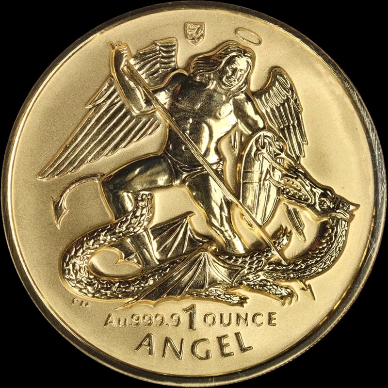 2007 ISLE OF MAN GOLD REV PROOF ANGEL ULTRA HIGH: 2007 Isle of Man Gold Rev Proof Angel Ultra High Year: 2007 Fineness: 0.9999 Composition: Gold Denomination: None Country of Origin: United States Accessories: None Accessories Notice: When