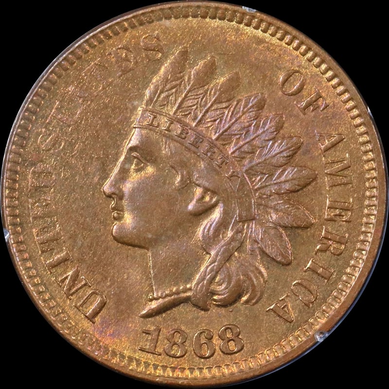 1868 INDIAN CENT RATTLER HOLDER: 1868 Indian Cent Rattler Holder Year: 1868 Fineness: None Composition: Copper Denomination: None Country of Origin: United States Accessories: None Accessories Notice: When purchasing pre-