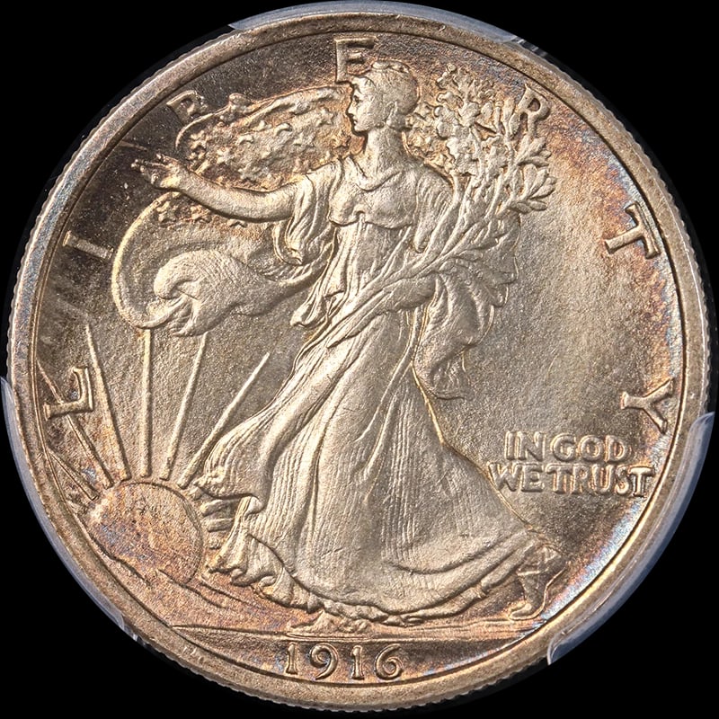 1916-P WALKING LIBERTY HALF: 1916-P Walking Liberty Half Year: 1916 Fineness: None Composition: Silver Denomination: None Country of Origin: United States Accessories: None Accessories Notice: When purchasing pre-owned