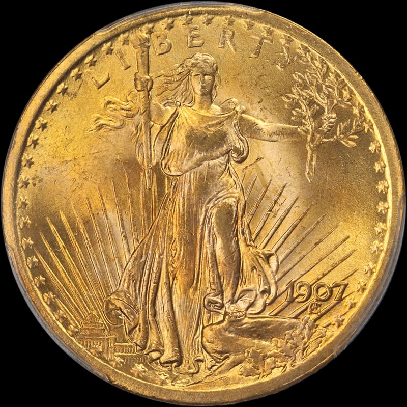1907 SAINT-GAUDENS GOLD $20 (1 of 2)