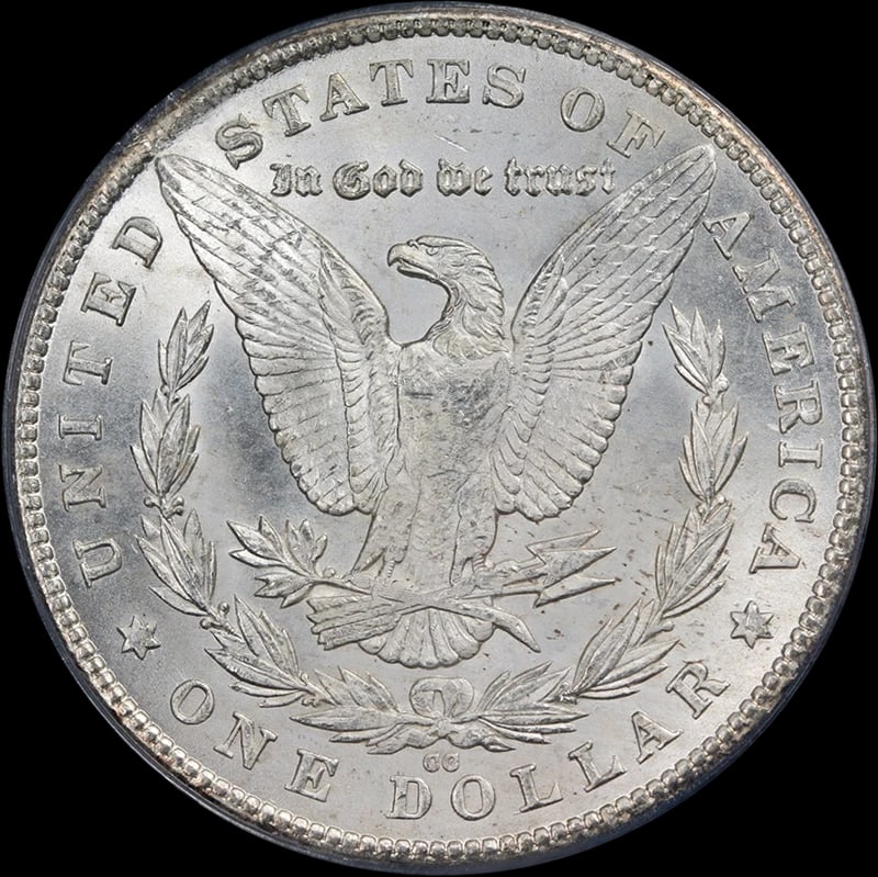 1880-CC MORGAN SILVER DOLLAR - 2