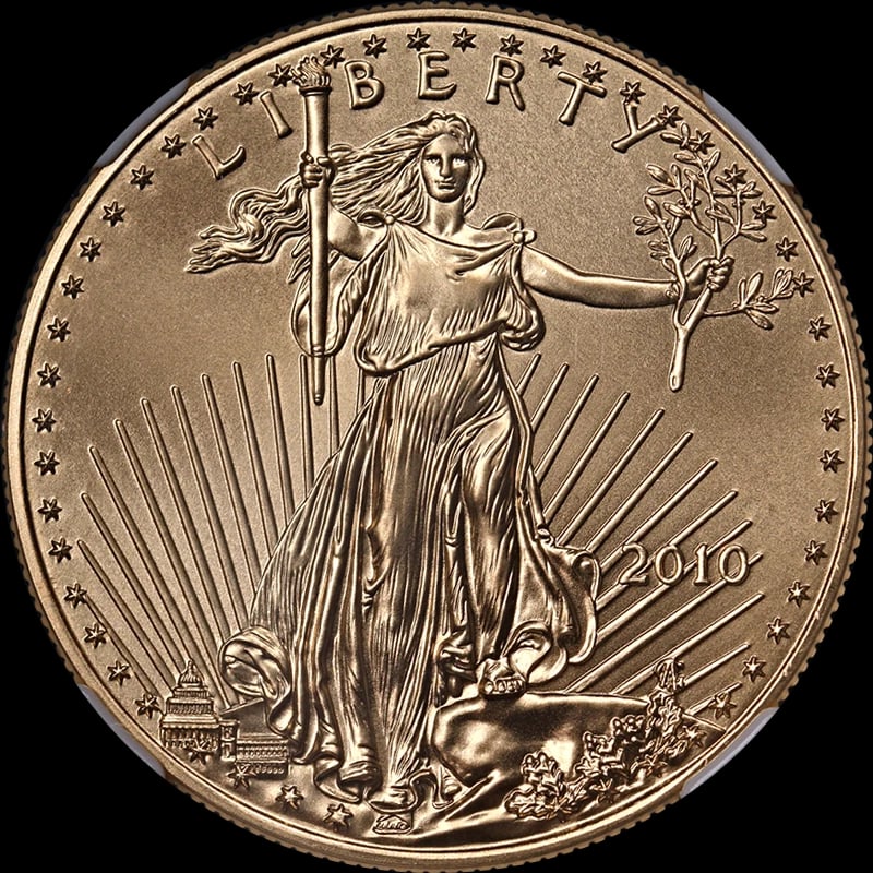 2010 GOLD AMERICAN EAGLE $50 (1 of 2)