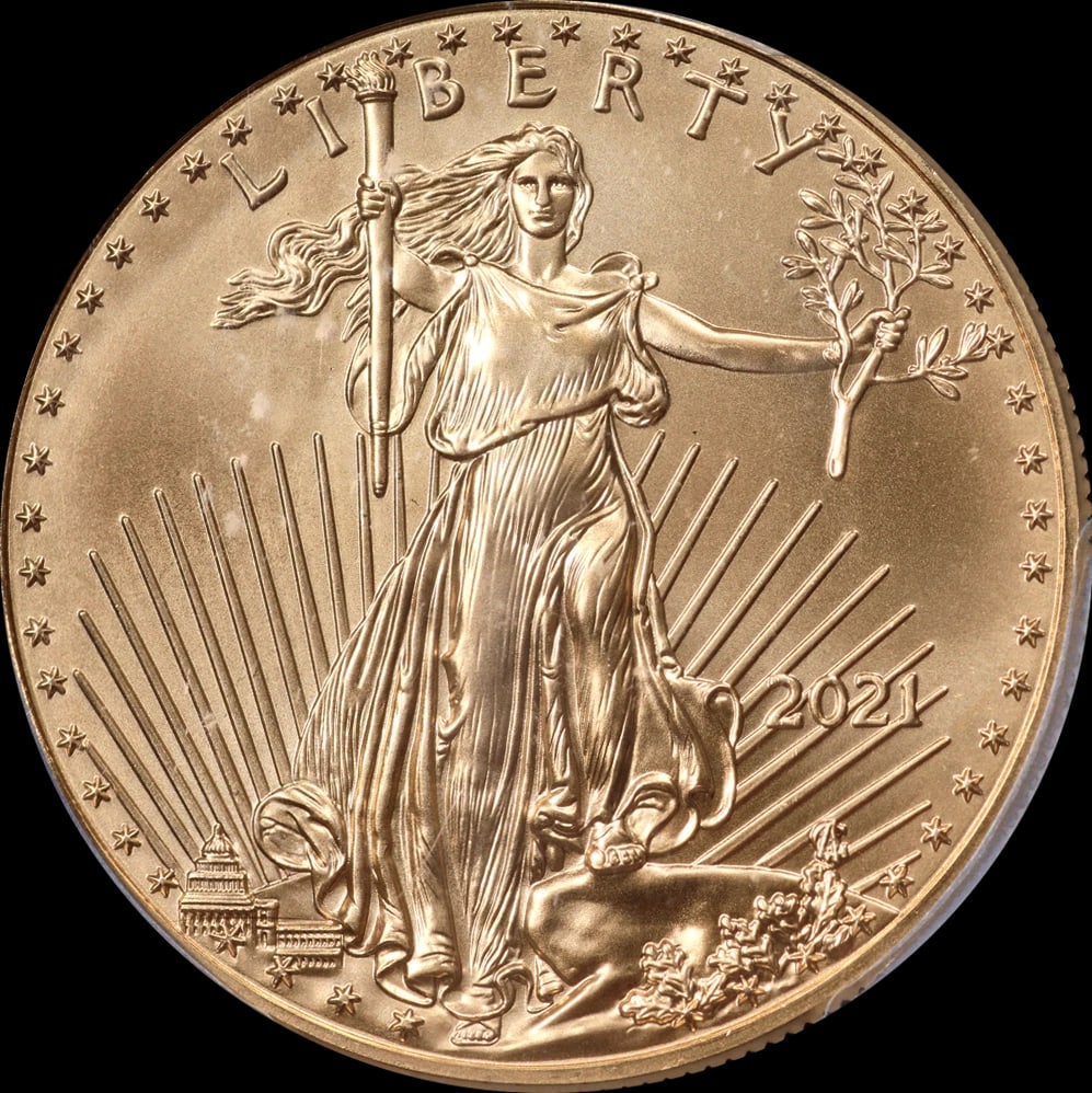 2021 GOLD AMERICAN EAGLE $50 (1 of 2)