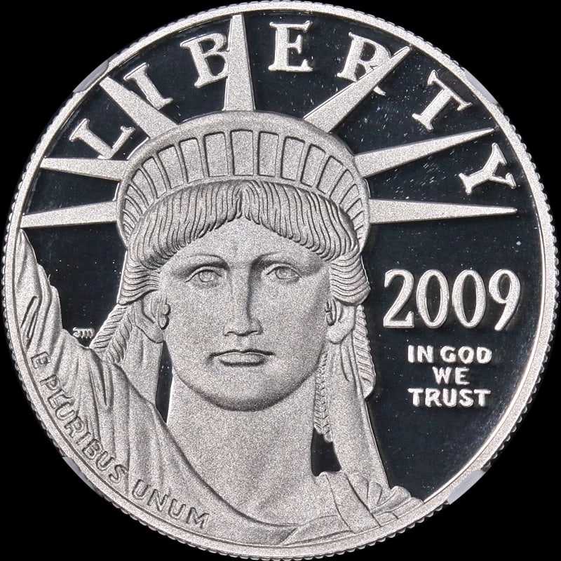 2009-W PLATINUM AMERICAN EAGLE $100 (1 of 2)