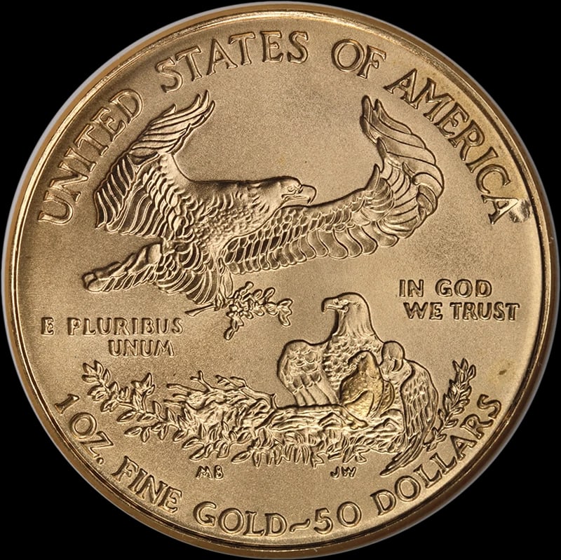 2002 GOLD AMERICAN EAGLE $50 - 2