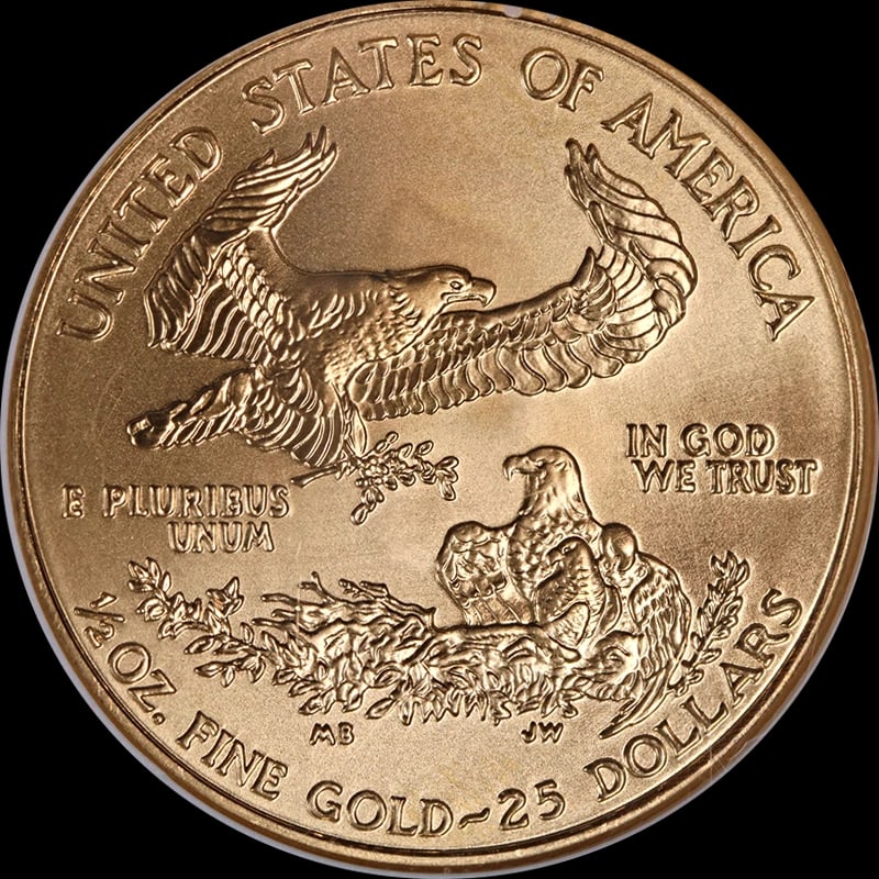 2002 GOLD AMERICAN EAGLE $25 - 2