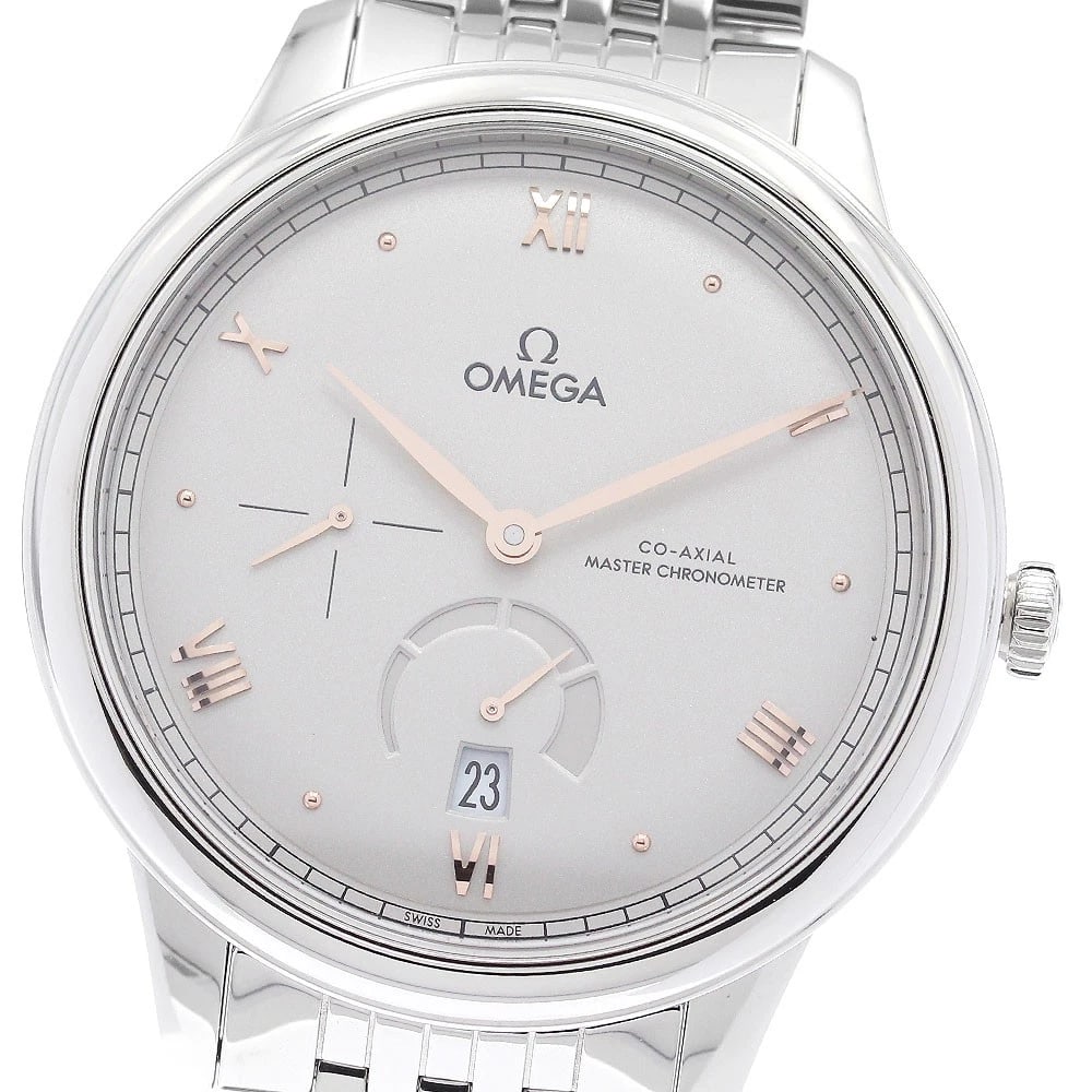 OMEGA DE VILLE PRESTIGE WATCH: OMEGA De Ville Prestige Watch Brand: OMEGA Type: Wristwatch Material: Band Material Stainless Steel, Case Material Stainless Steel Color: Band Color Silver, Dial Color gray, Case Color Silver Size