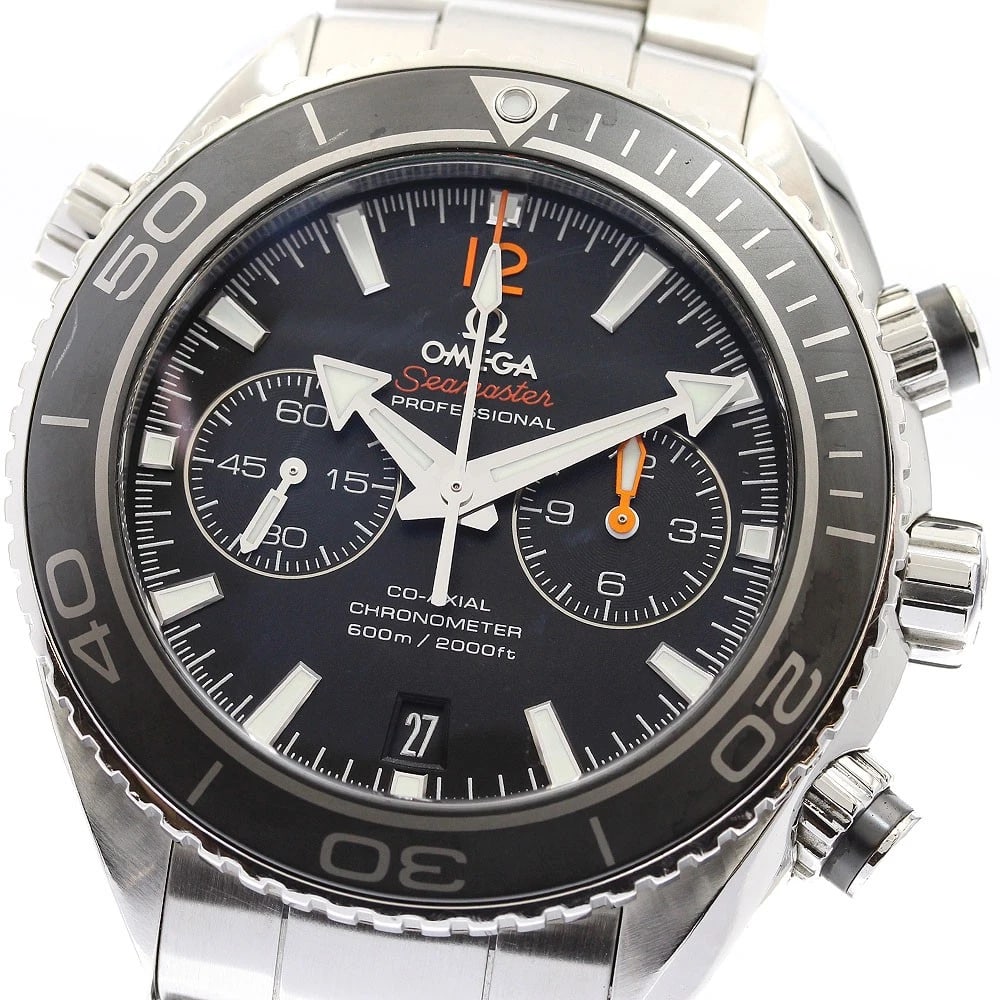 OMEGA SEAMASTER PLANET OCEAN WATCH: OMEGA Seamaster Planet Ocean Watch Brand: OMEGA Type: Wristwatch Material: Band Material Stainless Steel, Case Material Stainless Steel Color: Band Color Silver, Dial Color black, Case Color