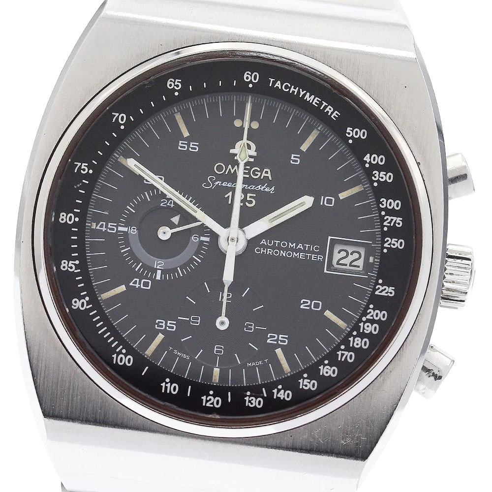 OMEGA SPEEDMASTER WATCH: OMEGA Speedmaster Watch Brand: OMEGA Type: Wristwatch Material: Band Material Stainless Steel, Case Material Stainless Steel Color: Band Color Silver, Dial Color black, Case Color Silver Size: Cas