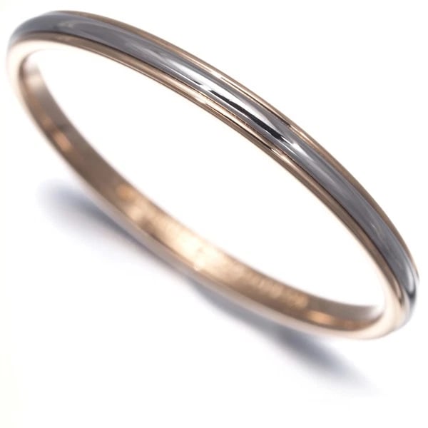 TIFFANY&CO. RING WEDDING BAND BICOLOR: Tiffany&Co. Ring Wedding Band Bicolor Brand: Tiffany & Co. Type: Ring Material: 18K / 750 / Rose Gold 950 / Platinum Color: Rose Gold Size: US 9.25 - 9.5 Accessories: None Accessories Notice: