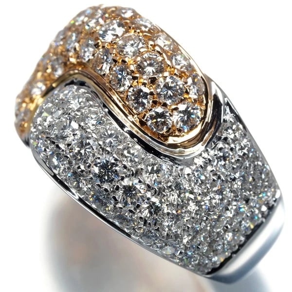 DAMIANI RING DIAMOND BICOLOR PAVED - 2