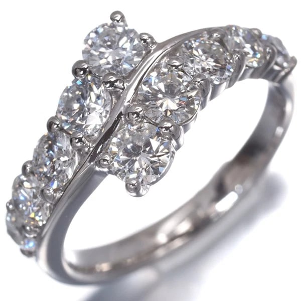 DIAMOND RING 900 PLATINUM - 2