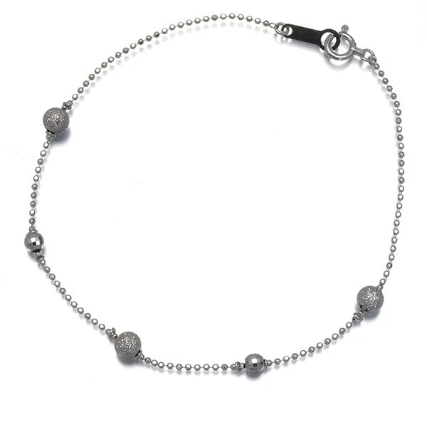 BRACELET MIRROR BALL BEAD CUT BALL BEAD 18K 750 WHITE GOLD: Bracelet Mirror Ball Bead Cut Ball Bead 18K 750 White Gold Brand: Unbranded Type: Bracelet Material: 18K / 750 / White Gold Color: White Gold Size: Inner circumference: 18cm Design width: