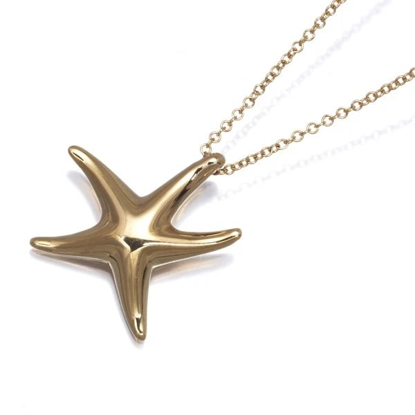 TIFFANY&CO. NECKLACE STARFISH 18K 750 YELLOW GOLD: Tiffany&Co. Necklace Starfish 18K 750 Yellow Gold Brand: Tiffany & Co. Type: Necklace Material: 18K / 750 / Yellow Gold Color: Yellow Gold Size: Necklace length: 40cm Pendant size: 15.0 x