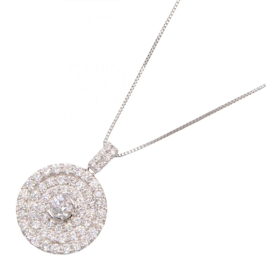 JEWELRY DIAMOND PENDANT NECKLACE 18KWG: JEWELRY Diamond Pendant Necklace 18KWG Brand: JEWELRY Type: Necklace Material: K18WG?White Gold? Main Stone/Creation Natural Color: White Gold Size: Size Neck rotation?45cm(17.7") Motif W?15mm x H