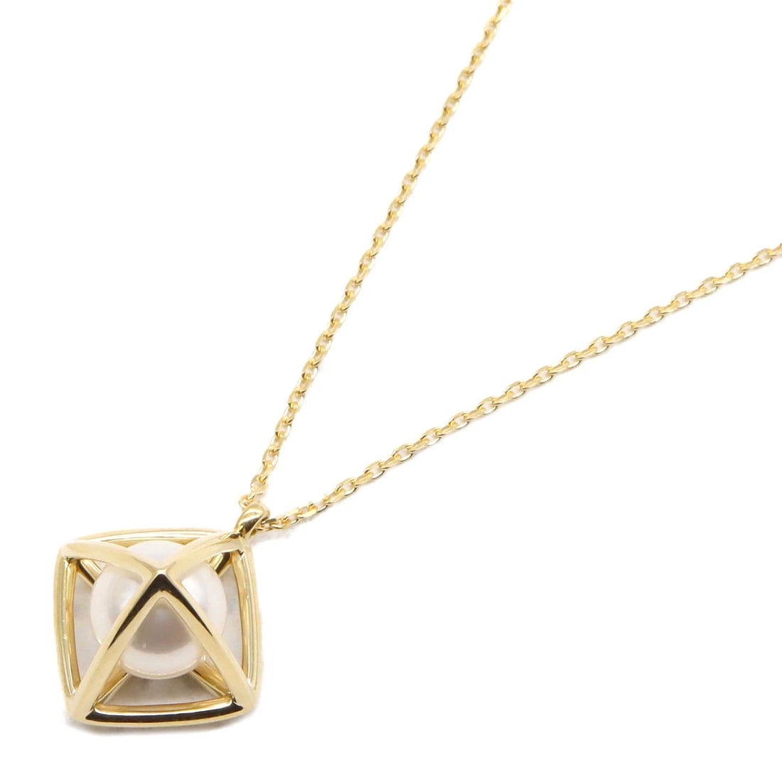 TASAKI REFINE REBELLION NEO PEARL NECKLACE PENDANT: TASAKI Refine Rebellion Neo Pearl Necklace Pendant Brand: TASAKI Type: Necklace Material: K18 (Yellow Gold) Main Stone/Creation Pearl Color: Yellow Gold Size: Size Neck rotation?45cm(17.7") Motif