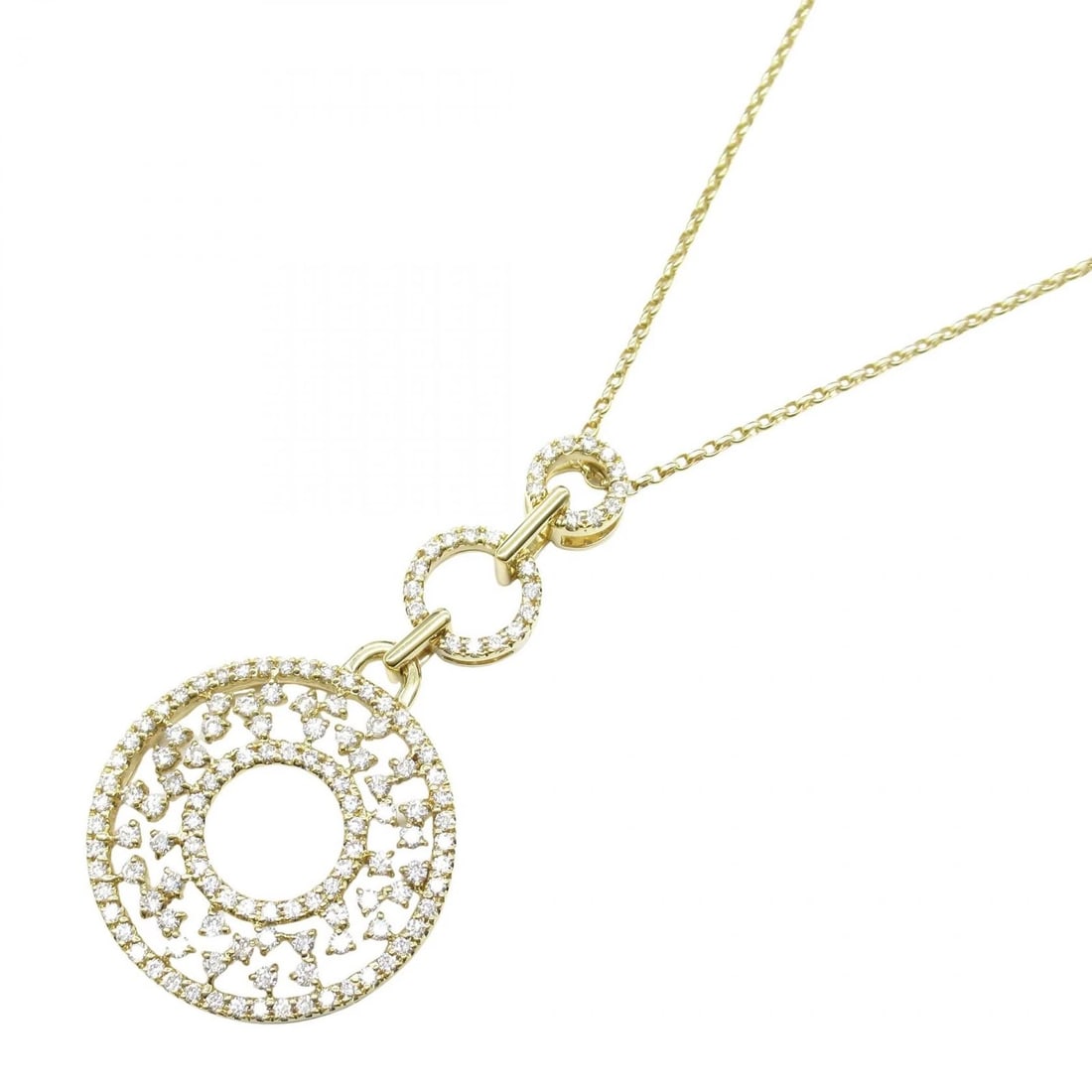 JEWELRY DIAMOND NECKLACE PENDANT 18KYG (1 of 3)