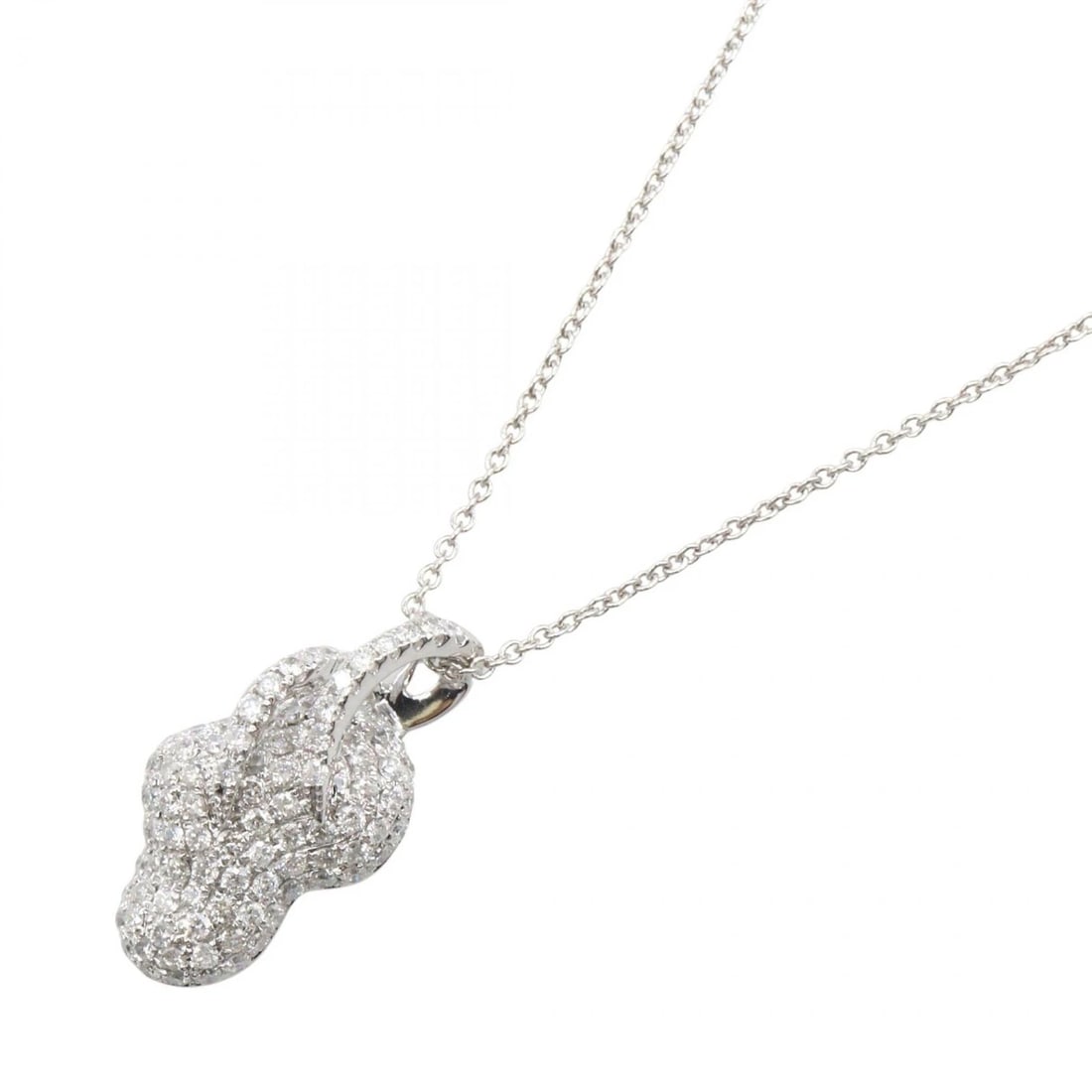 JEWELRY DIAMOND NECKLACE PENDANT 18KWG: JEWELRY Diamond Necklace Pendant 18KWG Brand: JEWELRY Type: Necklace Material: K18WG?White Gold? Main Stone/Creation Natural Color: White Gold Size: Size Neck rotation?37/41cm(14.6") Motif W?10mm