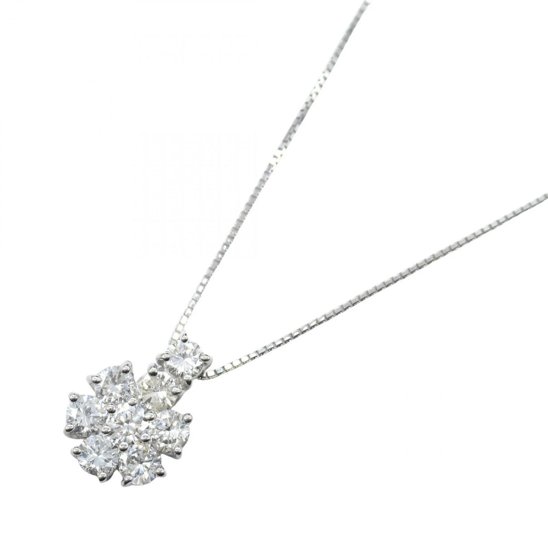 JEWELRY DIAMOND NECKLACE PENDANT: JEWELRY Diamond Necklace pendant Brand: JEWELRY Type: Necklace Material: K18WG?White Gold? Main Stone/Creation Natural Color: White Gold Size: Size Neck rotation?45cm(17.7") Motif W?10mm x H?13mm(
