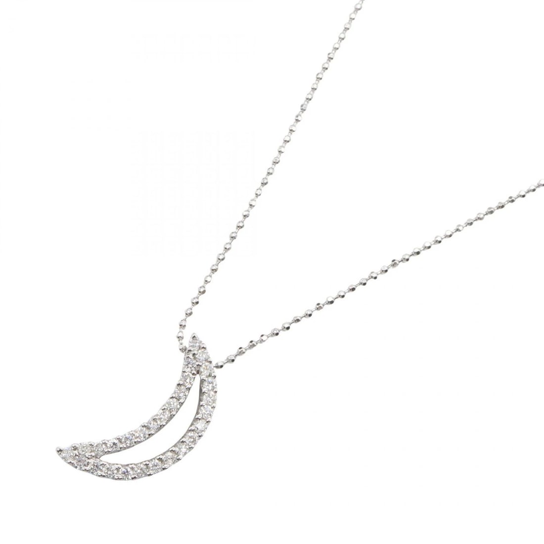JEWELRY DIAMOND NECKLACE PENDANT 18KWG: JEWELRY Diamond Necklace Pendant 18KWG Brand: JEWELRY Type: Necklace Material: K18WG?White Gold? Color: White Gold Size: Size Neck rotation?45.5cm(17.9") Motif W?6mm x H?18mm(0.2" x 0.7") Accesso