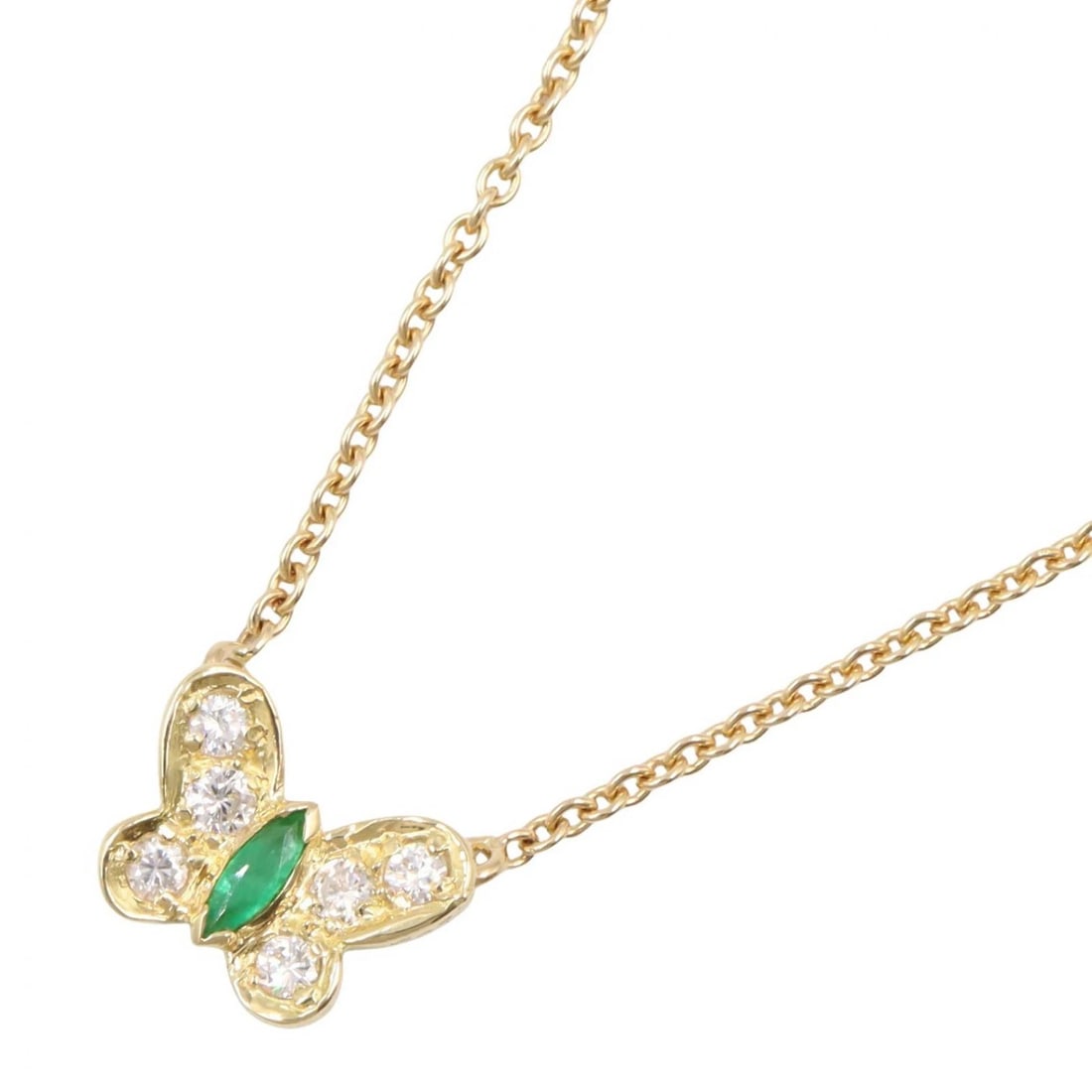 VAN CLEEF & ARPELS EMERALD PAPILLON NECKLACE DIAMOND (1 of 4)