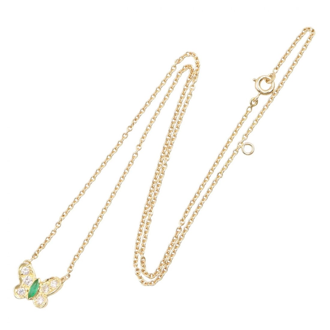 VAN CLEEF & ARPELS EMERALD PAPILLON NECKLACE DIAMOND - 2
