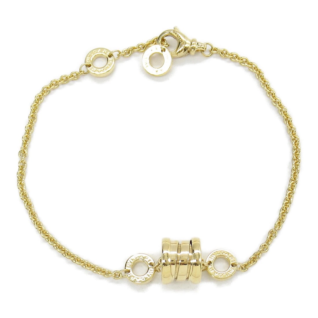 BVLGARI B-ZERO1 BRACELET 18KYG: BVLGARI B-zero1 Bracelet 18KYG Brand: BVLGARI Type: Bracelet Material: K18 (Yellow Gold) Color: Yellow Gold Size: Size Band Length?15/17cm(5.9") Motif W?7mm x H?9mm(0.3" x 0.4") Accessories: