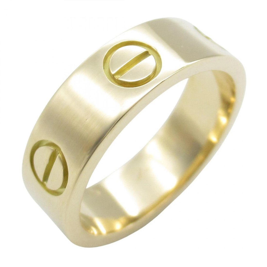 CARTIER LOVE RING 18KYG YELLOW GOLD: CARTIER Love Ring 18KYG Yellow Gold Brand: CARTIER Type: Ring Material: K18 (Yellow Gold) Color: Yellow Gold Size: 5.25 US Accessories: None Accessories Notice: When purchasing pre-owned g
