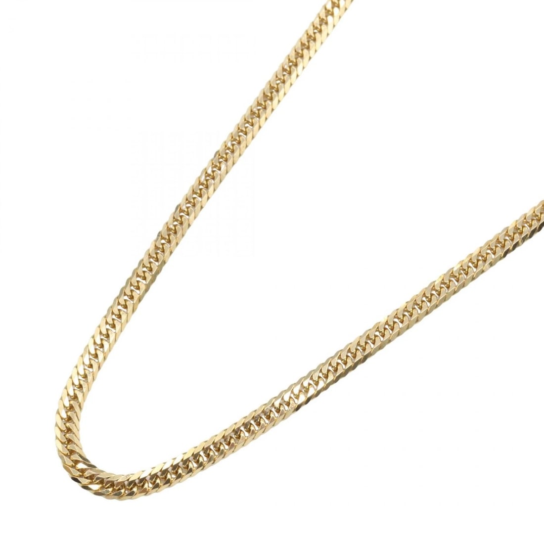 JEWELRY DOUBLE 6 SIDE CURB LINK CHAIN NECKLACE 18KYG (1 of 4)
