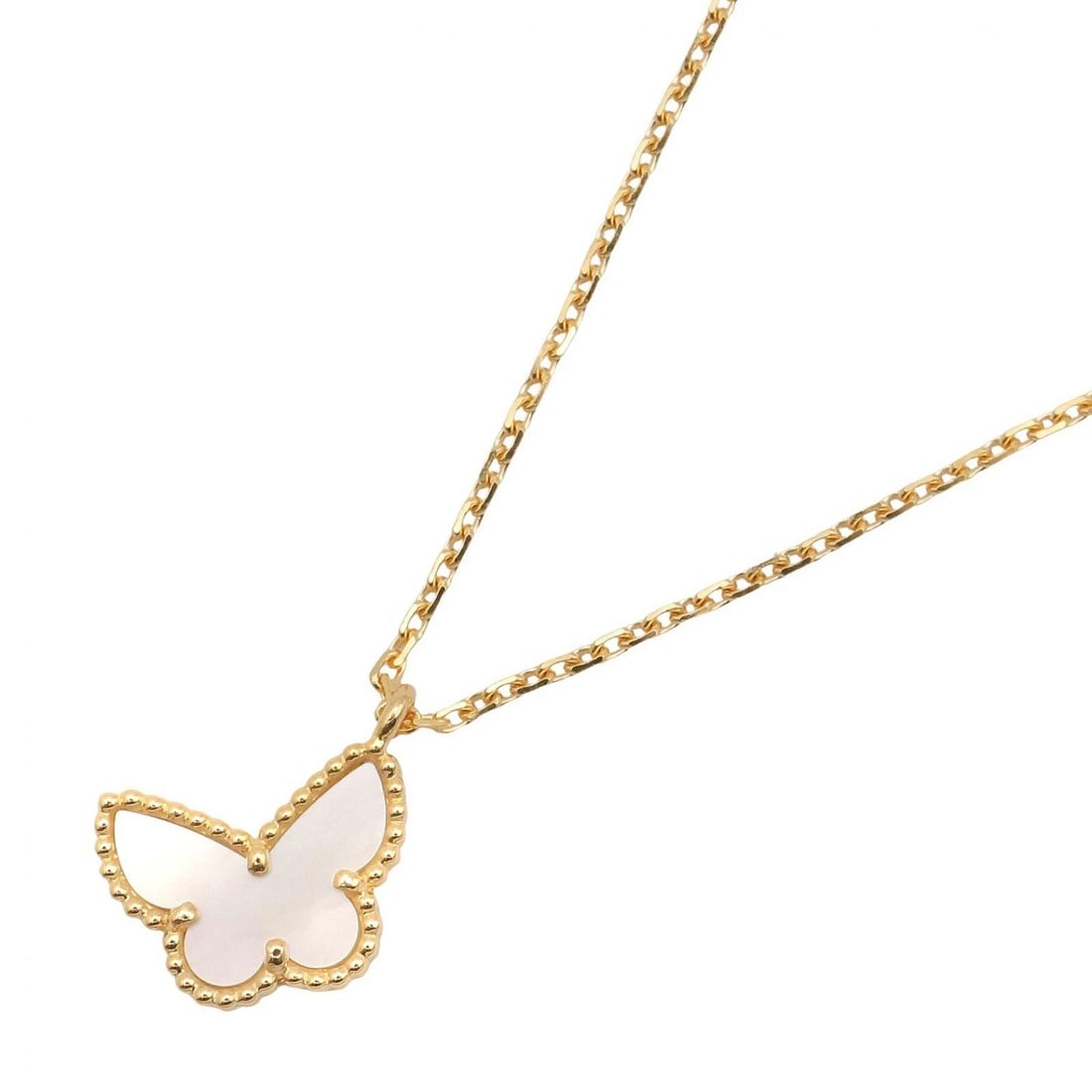 VAN CLEEF & ARPELS SWEET PAPILLON NECKLACE 18KYG: Van Cleef & Arpels Sweet Papillon Necklace 18KYG Brand: Van Cleef & Arpels Type: Necklace Material: K18 (Yellow Gold) Color: Yellow Gold Size: ize Neck rotation?38/40cm(15.0") Motif W?15mm x H?8mm