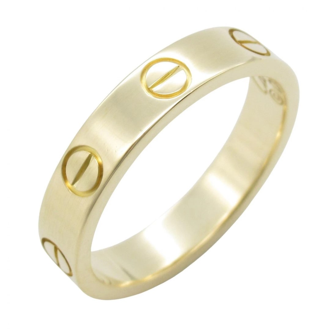 CARTIER MINI LOVE RING RING K18 (YELLOW GOLD): CARTIER mini love ring Ring K18 (Yellow Gold) Brand: CARTIER Type: Ring Material: K18 (Yellow Gold) Color: Yellow Gold Size: 4.75 - 5 US Accessories: None Accessories Notice: When purchasi