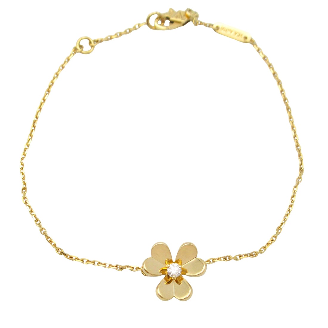 VAN CLEEF & ARPELS FRIVOLE MINI DIAMOND BRACELET 18KYG: Van Cleef & Arpels Frivole Mini Diamond Bracelet 18KYG Brand: Van Cleef & Arpels Type: Bracelet Material: K18 (Yellow Gold) Color: Yellow Gold Size: Size Band Length?15.5/17cm(6.1") Motif W?11mm x