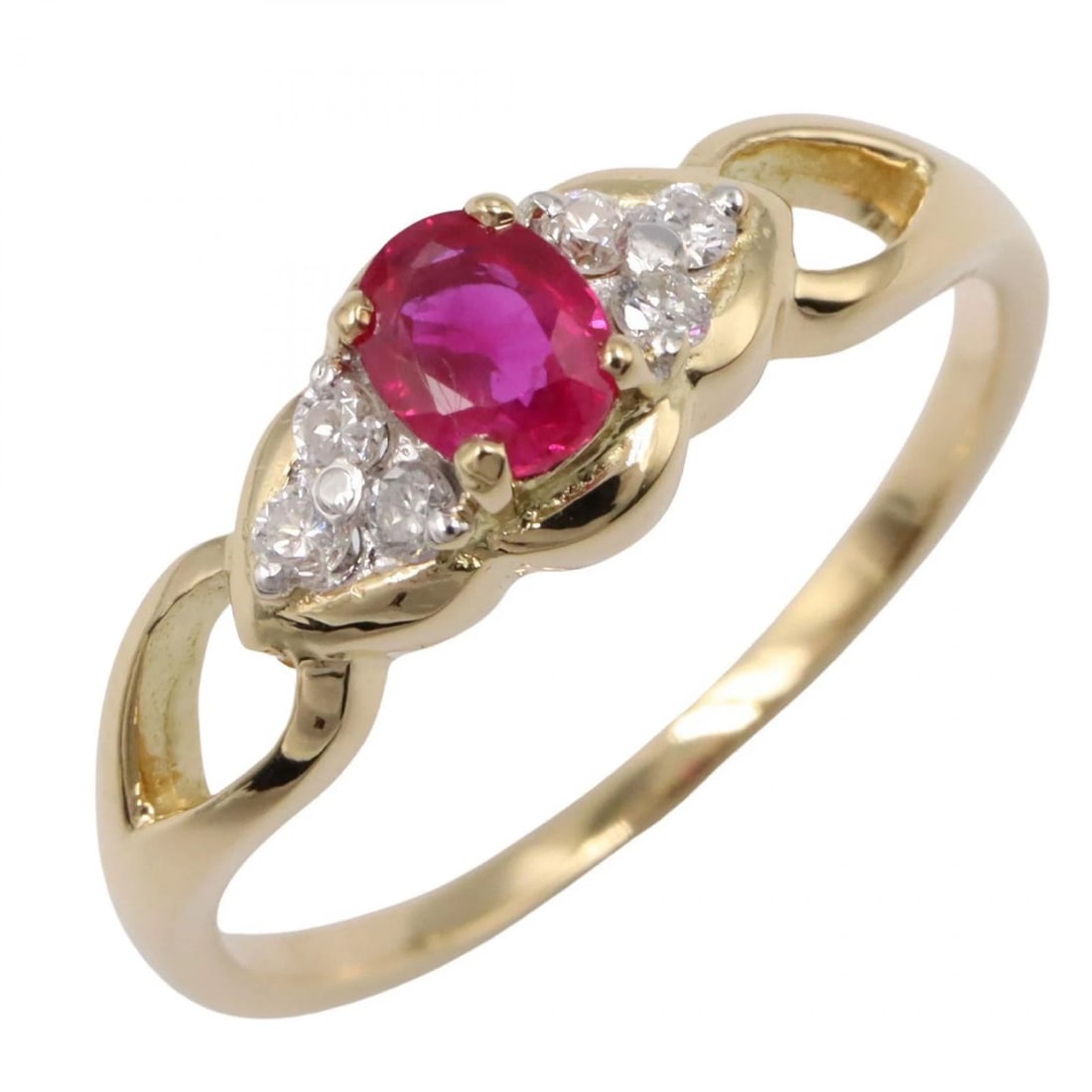 JEWELRY RUBY RING 18KYG YELLOW GOLD RED: JEWELRY Ruby Ring 18KYG Yellow Gold Red Brand: JEWELRY Type: Ring Material: K18 (Yellow Gold) Color: Yellow Gold Size: 5.25 - 5.5 US Accessories: None Accessories Notice: When purchasing p