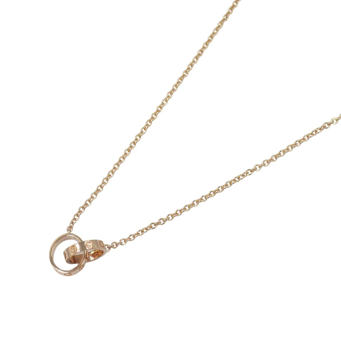 CARTIER BABY LOVE NECKLACE 18KRG PINK ROSE GOLD: CARTIER Baby Love Necklace 18KRG Pink Rose Gold Brand: CARTIER Type: Necklace Material: K18PG?Rose Gold? Color: Rose Gold Size: Size Neck rotation?44cm(17.3") Motif W?20mm x H?10mm(0.8" x 0.4") A